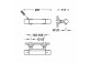 Thermostat-armatur zur wandmontage Dusch-, TRES OVER-WALL - Chrom