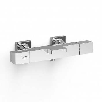 Thermostat-armatur zur wandmontage Badewannen- i Dusch-, TRES OVER-WALL - Chrom 