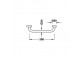 Halter do Badewannen-, TRES ACCESORIOS BANYO - Weiß Matt