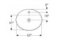 Waschtisch Geberit Variform 60x40 cm Einbau-, oval KeraTect - weiß