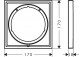 Rosette przedłużająca 5 mm, Hansgrohe ShowerSelect Comfort E - Weiß Matt