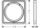 Rosette przedłużająca 5 mm, Hansgrohe ShowerSelect Comfort Q - Brąz Szczotkowany