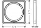 Rosette przedłużająca 5 mm, Hansgrohe ShowerSelect Comfort Q - Schwarz Chrom Szczotkowany
