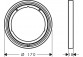 Rosette przedłużająca 5 mm, Hansgrohe ShowerSelect Comfort S - Chrom