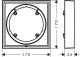 Rosette przedłużająca 5 mm, Hansgrohe ShowerSelect Comfort S - Weiß Matt