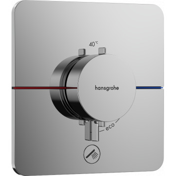 Armatur thermostatisch, Unterputz do 1 odbiornika z dodatkowym wyjściem, Hansgrohe ShowerSelect Comfort Q - Chrom