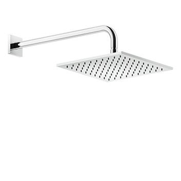 Kopfbrause Gessi Rilievo, quadratisch, 250x250mm, Arm Wand- 389mm, Chrom