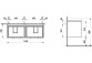 Schrank Unterbau- Laufen BASE 47x53x26,5, Scharnier von links strony - weiß