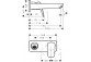 Einhebel- Waschtischarmatur zur Wandmontage, Unterputz mit Auslauf 19,5 cm, Hansgrohe Logis - Schwarz Matt