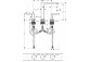 Mit 3 Anschlüssen Waschtischarmatur 150 Mit Ablauf-Set Push-Open, Hansgrohe Tecturis E - Chrom