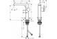 Einhebel- Waschtischarmatur 150 Fine, CoolStart Mit Ablauf-Set Push-Open, Hansgrohe Tecturis E - Chrom 