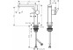 Einhebel- Waschtischarmatur 150 Fine, CoolStart ohne Ablauf-Set, Hansgrohe Tecturis E - Chrom