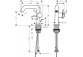 Einhebel- Waschtischarmatur 110 Fine, CoolStart Mit Ablauf-Set, Hansgrohe Tecturis S - Chrom 