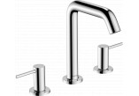 Mit 3 Anschlüssen Waschtischarmatur 150 Mit Ablauf-Set Push-Open, Hansgrohe Tecturis S - Chrom 