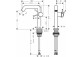 Einhebel- Waschtischarmatur 150 Fine, CoolStart ohne Ablauf-Set, Hansgrohe Tecturis S - Chrom 