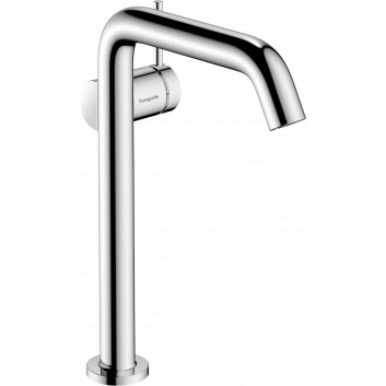 Einhebel- Waschtischarmatur 240 Finie für Aufsatzwaschtische, CoolStart Mit Ablauf-Set Push-Open, Hansgrohe Tecturis S - Chrom 