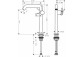 Einhebel- Waschtischarmatur 240 Finie für Aufsatzwaschtische, CoolStart Mit Ablauf-Set Push-Open, Hansgrohe Tecturis S - Chrom 