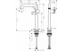 Einhebel- Waschtischarmatur 240 Finie für Aufsatzwaschtische, CoolStart ohne Ablauf-Set, Hansgrohe Tecturis S - Schwarz Matt