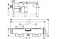Einhebel- Wannenbatterie Aufputz, Hansgrohe Tecturis E - Chrom 