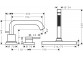 Mit 3 Anschlüssen, Einhebel- Armatur für den Wannenrand z sBox, Außenelement, Hansgrohe Tecturis S - Brąz Szczotkowany