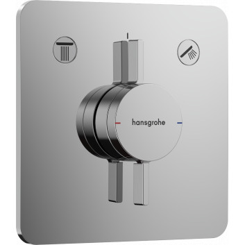 Armatur mit Mischer, Unterputz do 2 odbiorników, Hansgrohe DuoTurn Q - Chrom 