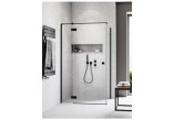 Seitenwand S1 70 Radaway Essenza New Black KDJ 66.7-68.2-200cm, profil schwarz, Glas transparent