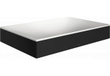 Aufsatzwaschtisch 600/400 ohne Hahnloch na baterie i przelewu, AXOR Suite Basins & Bathtub - Schwarz Chrom Szczotkowany