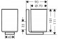 Zahnputzbecher für Zahnbürsten Zahn-, AXOR Universal Rectangular - Brąz Szczotkowany 