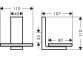 Seifenschale, AXOR Universal Rectangular - Brąz Szczotkowany