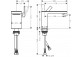 Einhebel- Waschtischarmatur 110 Mit Ablauf-Set Push-Open, AXOR MyEdition - Chrom/Lustrzane Glas 