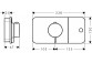 Modul thermostatisch, Unterputz do 1 odbiornika, AXOR One - Weiß Matt 