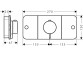 Modul thermostatisch, Unterputz do 2 odbiorników, AXOR One - Weiß Matt