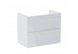 Schrank Bad- Roca Ella 78,5 x 44,6 cm, mit 2 Schubladen - weiß Glanz