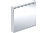Spiegelschrank z ComfortLight i dwojgiem Tür, montaż Aufputz-, Höhe 90 cm, Geberit ONE - Aluminium anodyzowane 