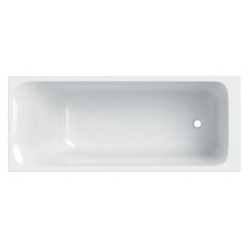 Badewanne rechteckig, slim, mit Füßen, Geberit Tawa - Weiß glänzend