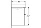 Schrank pod umywalkę Geberit Smyle Square, mit zwei Schubladen