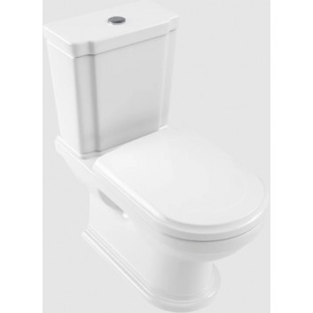 Becken WC Tiefspül- do WC-kompaktu, stehend, Villeroy&Boch Hommage - Weiss Alpin CeramicPlus