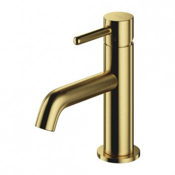 Waschtischarmatur Omnires Y, stehend, Höhe 162mm, golden szczotkowany
