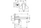 Einhebel- Waschtischarmatur mit Auslauf 20 cm, zur Wandmontage, Unterputz, Hansgrohe Rebris E - Schwarz Matt