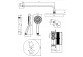 Thermostatisch Duschsystem Unterputz, Omnires Y - Nikiel