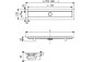 Ablaufrinne prysznicowy [70 cm] mit Rost "2 w 1", Tece Linus