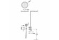 Set baterii jednouchwytowej Unterputz- 2-drożnej Rapid-box prysznicowej, Tres Canigó Plus - Chrom