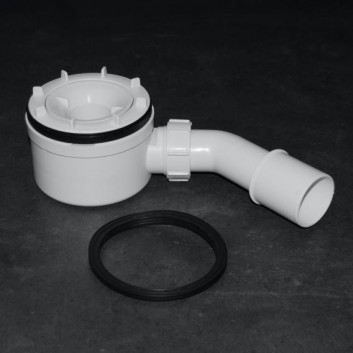 Ablaufgarnitur für duschwanne Hüppe weiß, przepływ do 0,6 l/s, śr. 90 mm