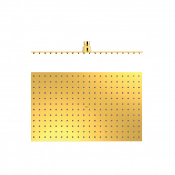 Kopfbrause 40x25 cm, Tres Complementos Ducha - 24-K Gold Matowe