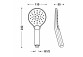 Handbrause ECO-DROP, Tres Complementos Ducha - Chrom