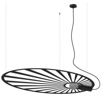 Żyrandol Sollux Lighting RIO, rund średnica 55 cm, LED 30W 3000K, schwarz