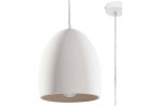 Lampa hängend Sollux Lighting FLAWIUSZ Keramik, E27 1x60W, 1x15W LED, weiß