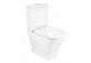 Becken für kompakt-wc WC Roca Gap Rimless Square, 65x36.5cm, Abfluss doppelt, weiß
