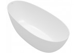 Badewanne freistehend oval Villeroy & Boch Antao, 170x75cm, Quaryl, stone white