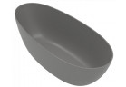 Badewanne freistehend oval Villeroy & Boch Antao SilentFlow, 170x75cm, Quaryl, szary matt